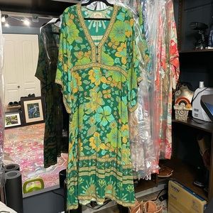 Nine Lives Bazar Empire Dress Emerald NWOT AUS 12 US 8